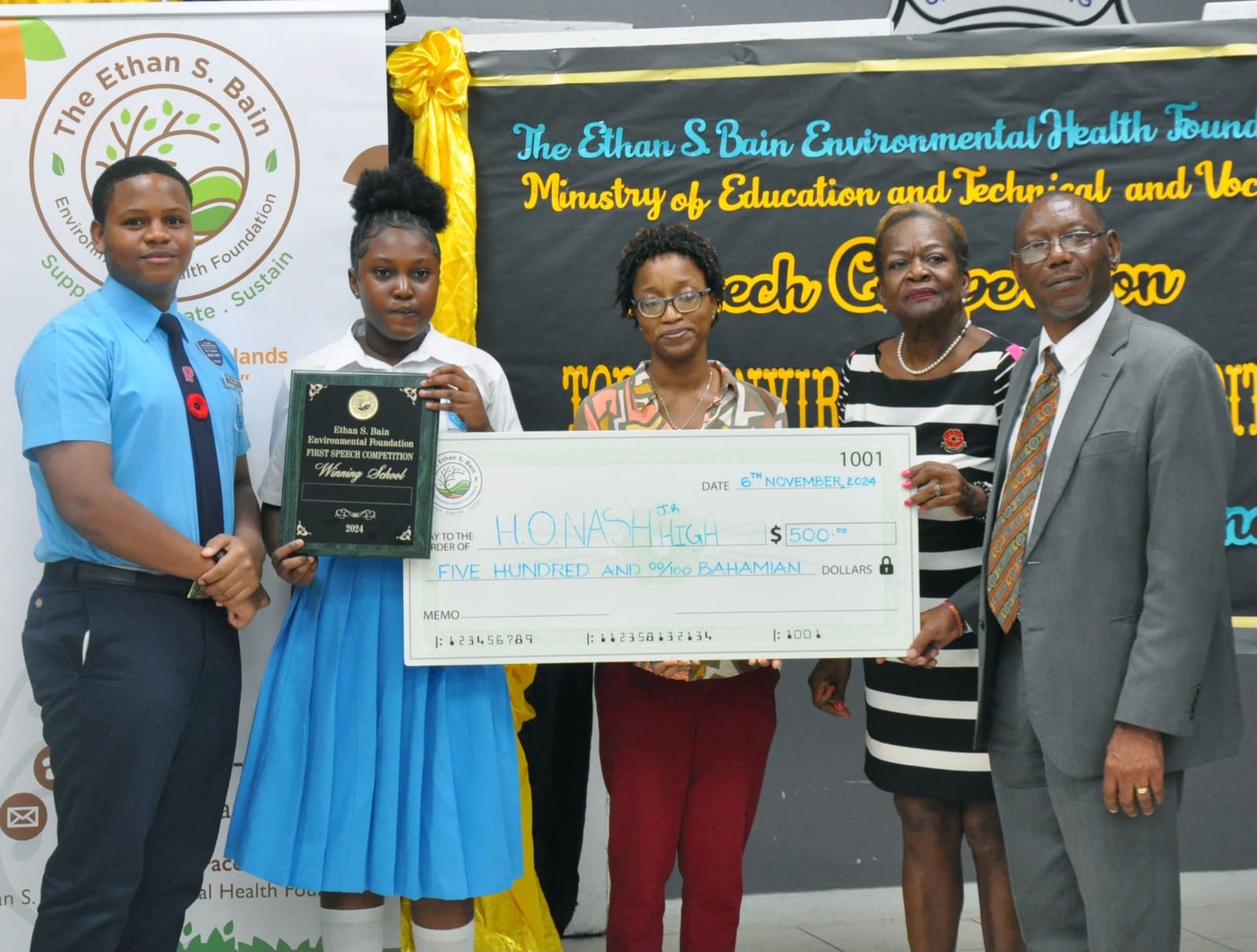 The Inaugural Speech Competition under the theme, “Environmental Expedition 242: Creating A Cleaner, Greener Bahamas”